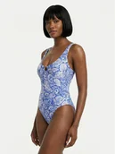 Stroje kąpielowe - Seafolly Strój kąpielowy C Shells 11183-328 Niebieski - miniaturka - grafika 1