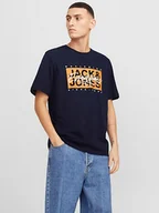Koszulki męskie - Jack & Jones Koszulka w kolorze granatowym - miniaturka - grafika 1