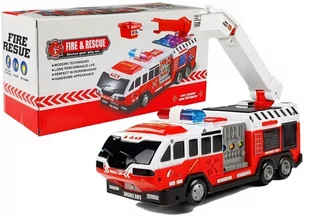 Auto straż pożarna z drabiną - Samochody i pojazdy dla dzieci - miniaturka - grafika 1
