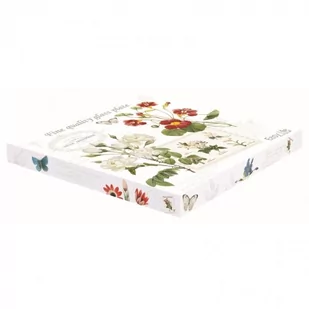 R2S Talerz szklany 32cm R0242#NATU R2S motyw kwiatów R0242#NATU - Talerze - miniaturka - grafika 1