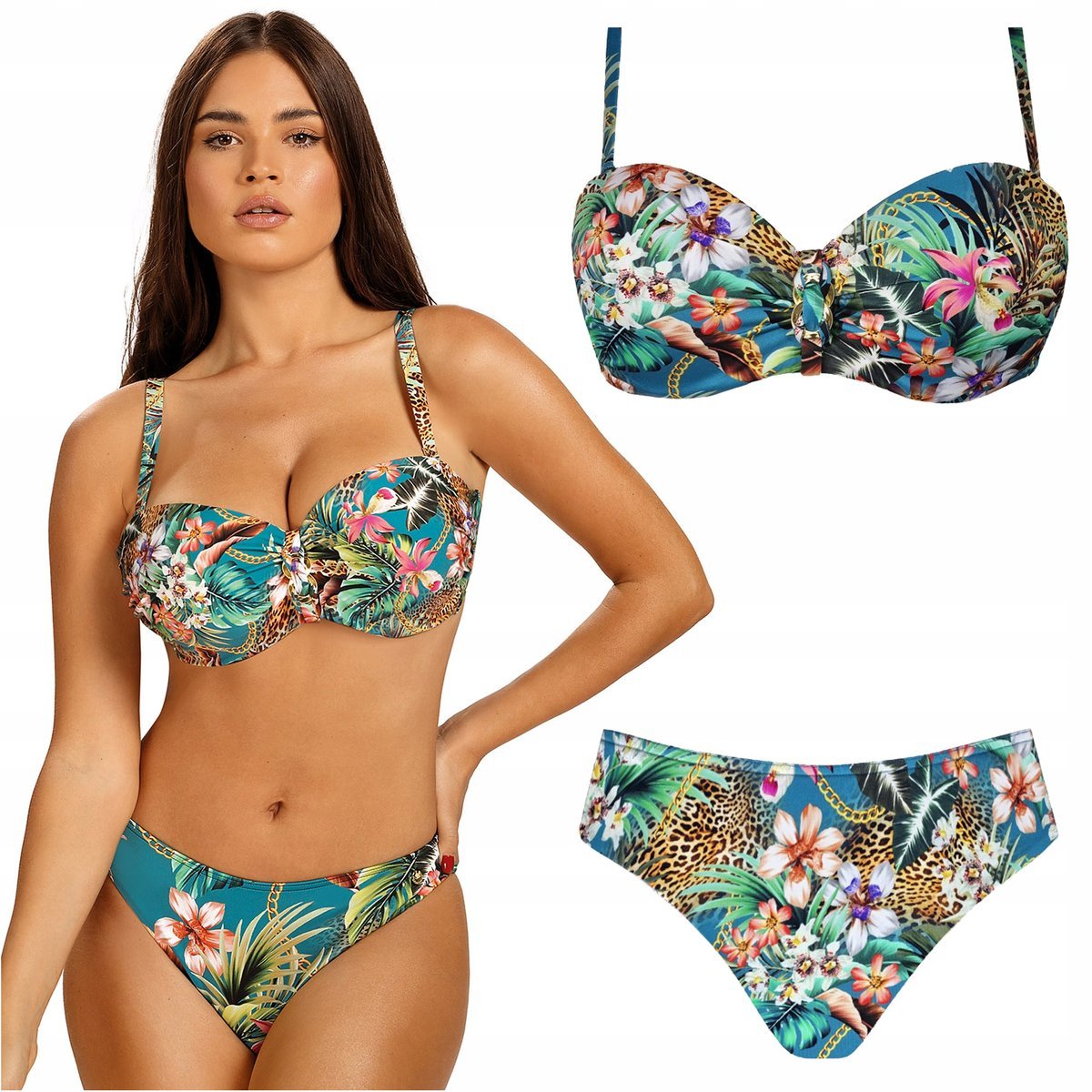 Strój kąpielowy dwuczęściowy SELF S 730 Hawaii 8 40B/L 75B