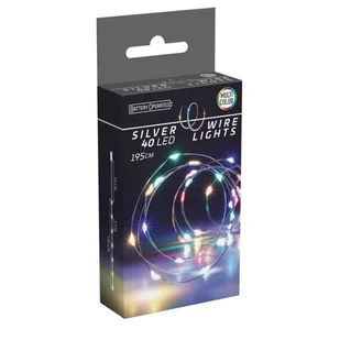 ŁAŃCUCH LED 40L MULTI na baterie 195cm - Taśmy LED - miniaturka - grafika 1