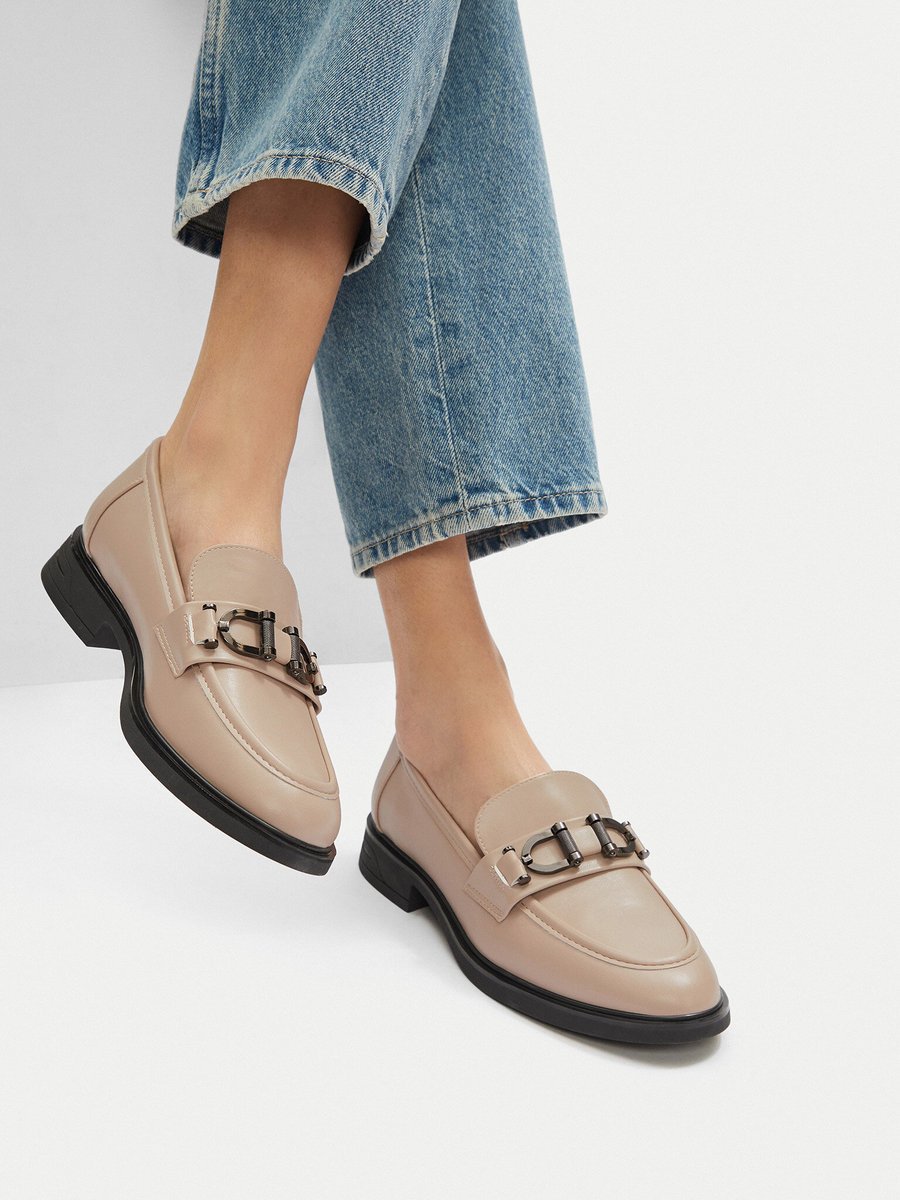 Jenny Loafersy Damskie Beżowy WFA3869-1