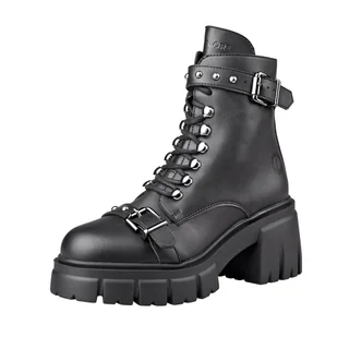 botki damskie ALTERCORE czarne (TILARA VEGAN BLACK)-38 - Botki damskie - miniaturka - grafika 1