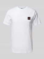 Koszulki męskie - T-shirt z detalem z logo - miniaturka - grafika 1