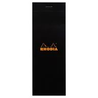 Notesy i bloczki - Blok Rhodia N°8 7,4x21 cm, kratka, czarny - miniaturka - grafika 1