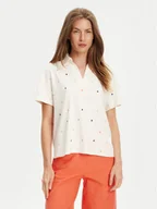 Koszulki sportowe damskie - United Colors Of Benetton Polo 36QJD300X Beżowy Regular Fit - miniaturka - grafika 1