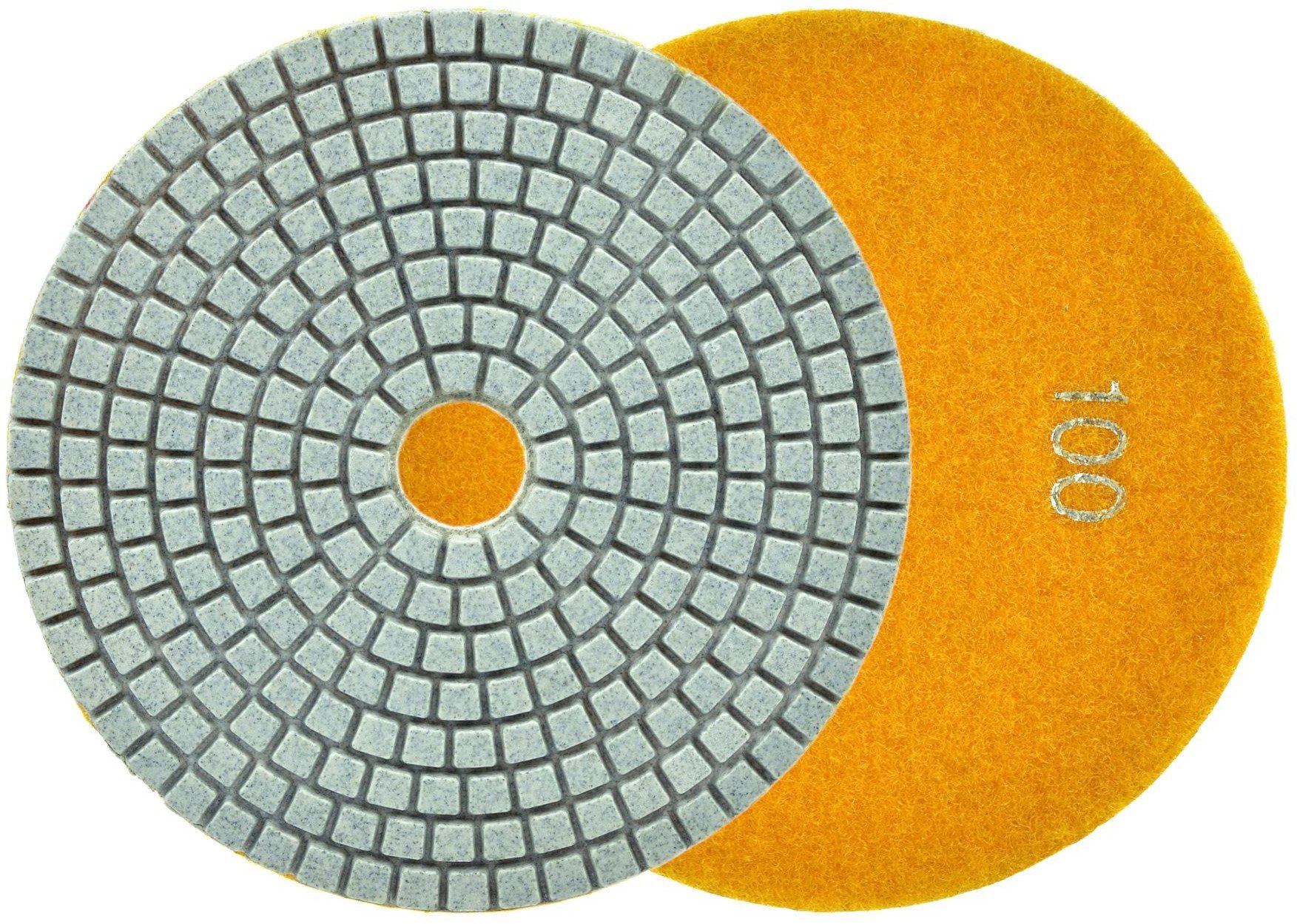 Geko Tarcza polerska do szlifowania gresu na mokro 125mm GR100 5/250