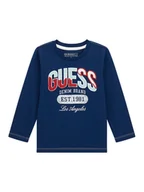 Bluzki damskie - Guess Bluzka N5BI06 I3Z14 Granatowy Regular Fit - miniaturka - grafika 1