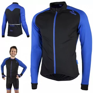 Bluzy na rower - Rogelli, Bluza męska, CALUSO 2.0, czarny, rozmiar L - grafika 1