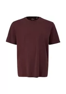 Koszulki męskie - s.Oliver Big Size męski t-shirt z logo Detal, liliowy, 5XL, fioletowy, 5XL - miniaturka - grafika 1