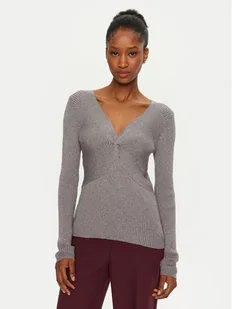 ARTIGLI Sweter ACMA000110 Szary Regular Fit - Swetry damskie - miniaturka - grafika 1