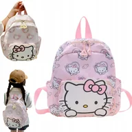 Plecaki szkolne i tornistry - Plecak Przedszkolny Wycieczkowy Hello Kitty Różowy Plecaczek Kieszonki 30cm - miniaturka - grafika 1
