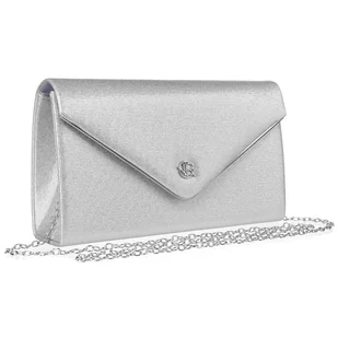 Wizytowa Kobieca kopertówka z łańcuszkiem Rovicky - Torebki damskie - miniaturka - grafika 1