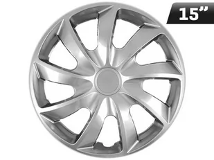 Kołpaki QUAD silver 15", 4 szt. - Kołpaki samochodowe - miniaturka - grafika 1