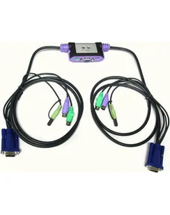 2 PORT KVM Switch with Audio. - Przełączniki KVM - miniaturka - grafika 1