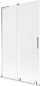 Parawany nawannowe - Mexen Velar L parawan nawannowy 2-skrzydłowy rozsuwany 110 x 150 cm, szron, chrom - 896-110-003-31-01 - miniaturka - grafika 1