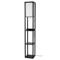 Lampy stojące - Lampa podłogowa Menno 44799/81/30 Lucide z funkcją ładowania telefonu beż czarna - miniaturka - grafika 1