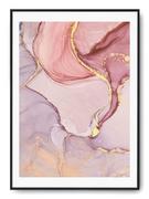 Plakaty - Plakat r A4 21x30 cm Marmur Tekstura Róż Fiolet Ró - miniaturka - grafika 1