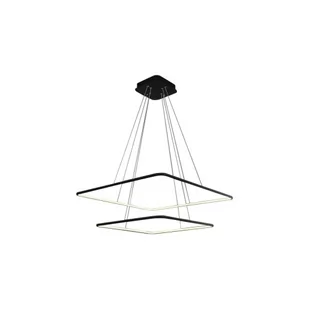 Milagro LAMPA wisząca NIX BLACK 518 kwadratowa OPRAWA zwis LED 50W squares czarny 518 - Lampy sufitowe - miniaturka - grafika 1