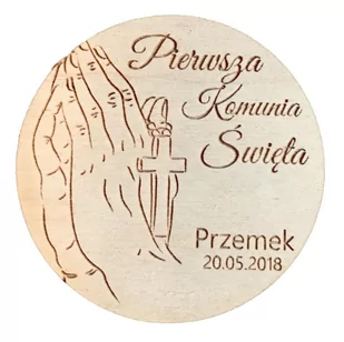 Podziękowanie dla gości komunia święta magnes - Magnesy - miniaturka - grafika 1