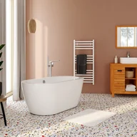 Wanny - VENTE-UNIQUE Wanna wolnostojąca - 178 l - 149 x 75 x 58 cm - Biała - Akryl - ADRINA - miniaturka - grafika 1