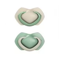 Smoczki uspokajające - canpol Babies Zestaw smoczków uspokajających silikonowych symetrycznych Pure Color 18+ m, zielony - miniaturka - grafika 1
