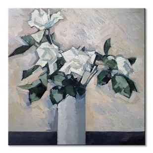 Pyramid Posters White Roses - obraz na płótnie 40x40 WDC95790 - Obrazy i zdjęcia na płótnie - miniaturka - grafika 1