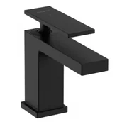 Baterie umywalkowe - HANSGROHE 73002670 Tecturis E Jednouchwytowa bateria umywalkowa 80 CoolStart z kompletem odpływowym, Czarny Matowy - miniaturka - grafika 1