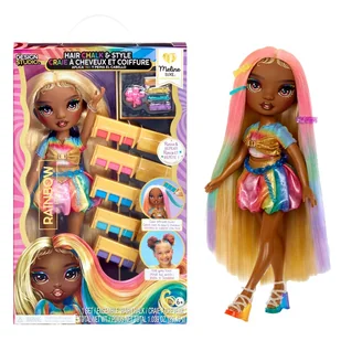 Rainbow High Hair Chalk & Style Doll- Meline (Gold) - Lalki dla dziewczynek - miniaturka - grafika 1
