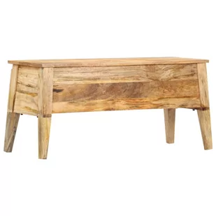 vidaXL Skrzynia, 99x35x48 cm, lite drewno mango - Inne meble do salonu - miniaturka - grafika 1