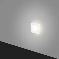 Oprawy, klosze i abażury - Wpustowa lampa schodowa Lesel 100801309 Elkim LED 1W 6000K square IP44 biała - miniaturka - grafika 1
