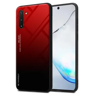 Pokrowiec Do Samsung Galaxy NOTE 10 Etui w CZERWONO - CZARNY TPU Obudowa Case Cover Plecki Ochronny Cadorabo - Etui i futerały do telefonów - miniaturka - grafika 1
