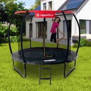 Trampoliny - Trampolina z pełnym wyposażeniem inSPORTline Flea PRO 244 cm - miniaturka - grafika 1