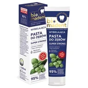 Pasty do zębów - BioMadent BIO MADENT wybielająca pasta do zębów SUPER STRONG 100 ml - miniaturka - grafika 1
