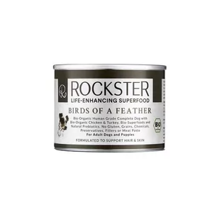 Rockster Superfood Birds Of A Feather Bio Kurczak I Indyk  - 400G - Mokra karma dla psów - miniaturka - grafika 1