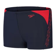 Kąpielówki męskie - Dziecięce Bokserki kąpielowe SPEEDO HYPERBOOM SPL ASHT JM 8-00315015178 – Granatowy - miniaturka - grafika 1