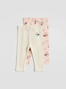 Reserved - Legginsy Minnie Mouse 2 pack - złamana biel - Komplety dla niemowląt - miniaturka - grafika 1