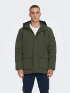Kurtki męskie - Only & Sons Kurtka zimowa 22022654 Szary Regular Fit - miniaturka - grafika 1