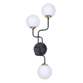 Lampy ścienne - Kaja Oświetlenie Kinkiet z białymi kulistymi kloszami na mały gwint K-4708 KARI K-4708 - miniaturka - grafika 1