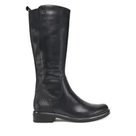 Kozaki damskie - Oficerki Caprice 9-25525-45 Czarny - miniaturka - grafika 1