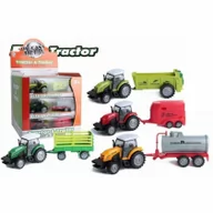 Samochody i pojazdy dla dzieci - Traktor metalowy z przyczepą MIX - Trifox - miniaturka - grafika 1