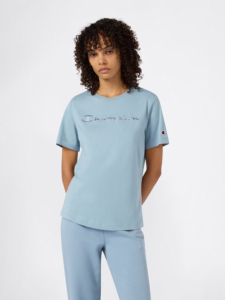 Champion Koszulka w kolorze błękitnym