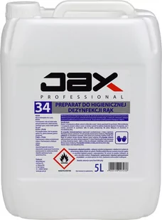 Płyn do higienicznej dezynfekcji rąk (antybakteryjny) JAX na alkoholu 5l EM1053 - Dezynfekcja - miniaturka - grafika 1