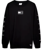 Koszulki męskie - Męska Bluza Tommy Hilfiger Długi Rękaw DM0DM12554BDS r.S - miniaturka - grafika 1