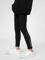Legginsy - 4F Legginsy 4FJSS23TTIGF039 Czarny Slim Fit - miniaturka - grafika 1