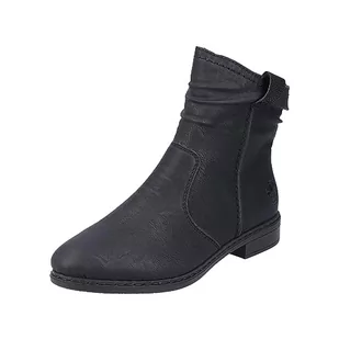 Rieker Damskie 71675 krótkie kozaki, czarny, 39 EU - Kozaki damskie - miniaturka - grafika 1