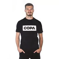 Koszulki męskie - COPA COPA Męska koszulka z logo Copa Box z okrągłym dekoltem Czarny M 6740 - miniaturka - grafika 1