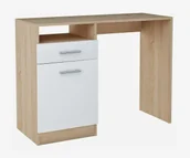 Biurka - EDINOS Biurko z szufladą i drzwiczkami dąb sonoma + biały Z5-D68 - miniaturka - grafika 1