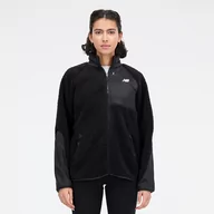 Bluzy damskie - Bluza damska New Balance WJ33285BK  czarna - miniaturka - grafika 1
